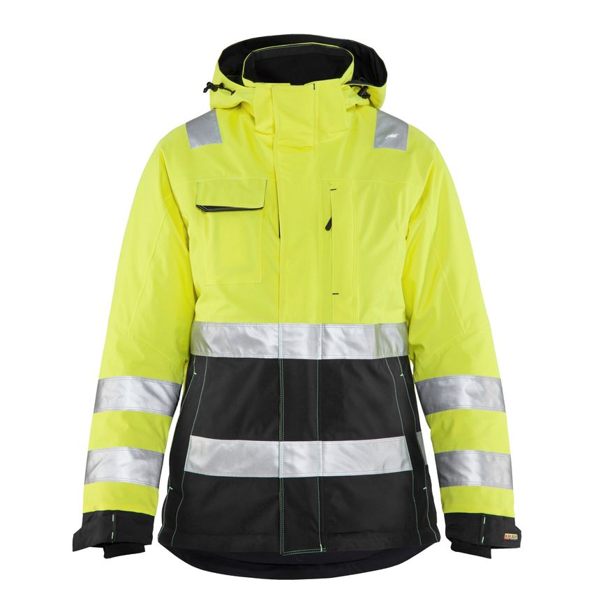 Blaklader Women's Hi-Vis Winter Jacket 4872 Hi-vis Yellow Black XS