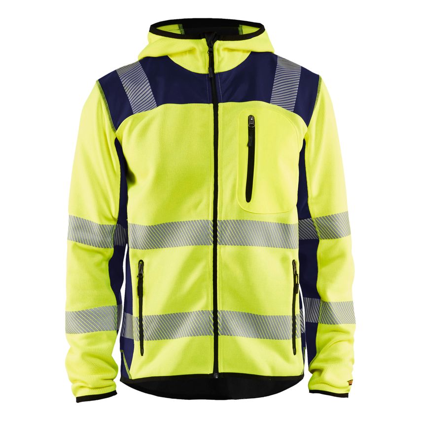 Blaklader Knitted Hi-Vis Jacket 4923 Hi-vis Yellow Navy Blue M