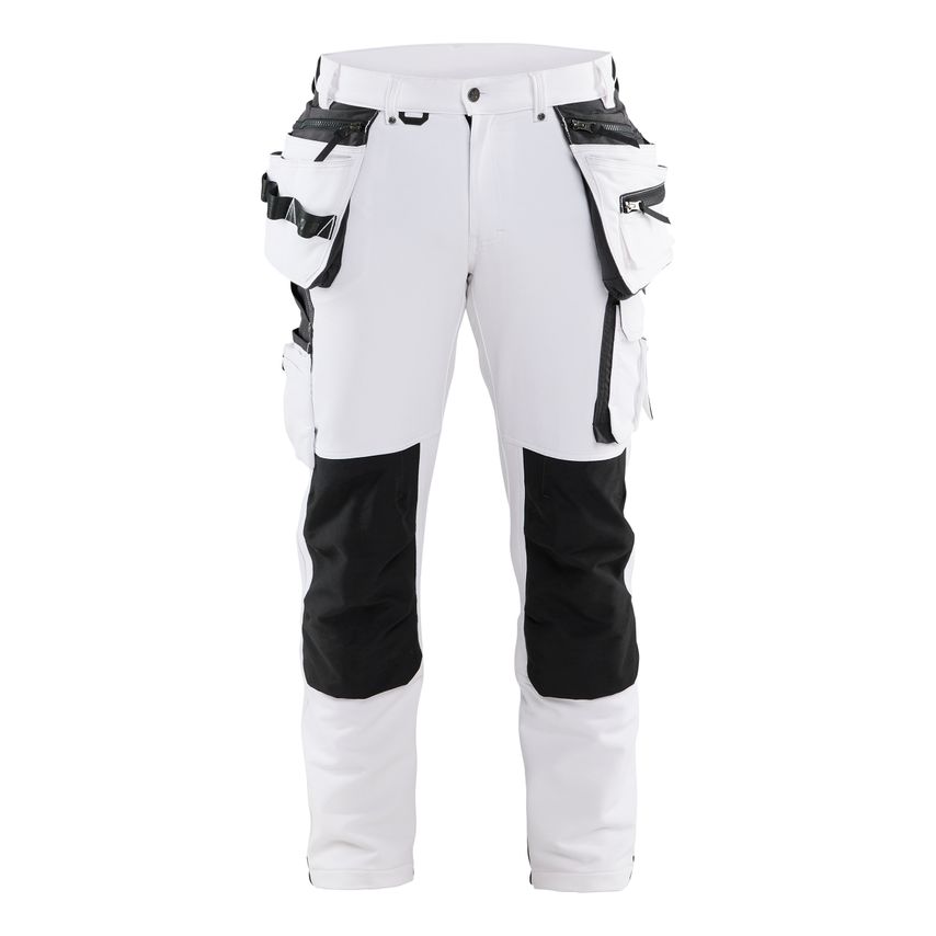 Blaklader 4-way-stretch Painter's Trousers 1079 White Dark Grey C152 UK-36L