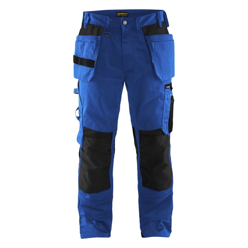 Blaklader Craftsman Trousers 1555 Cornflower Blue Black D108 UK-41S