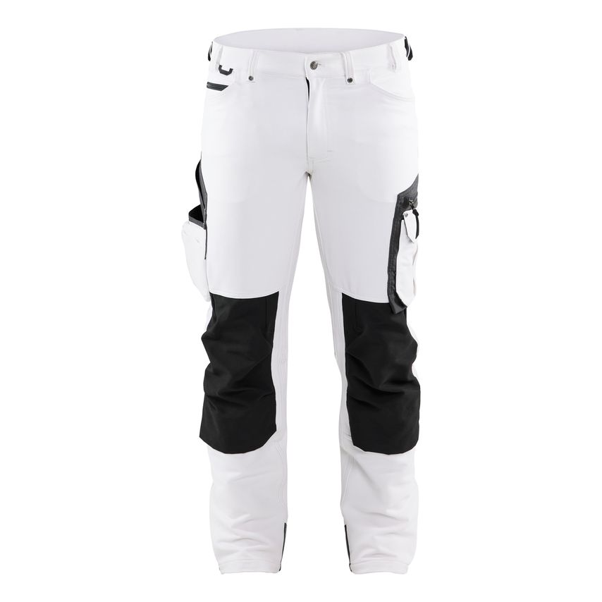 Blaklader 4-way-stretch Painter's Trousers 1089 White Dark Grey C50 UK-34R
