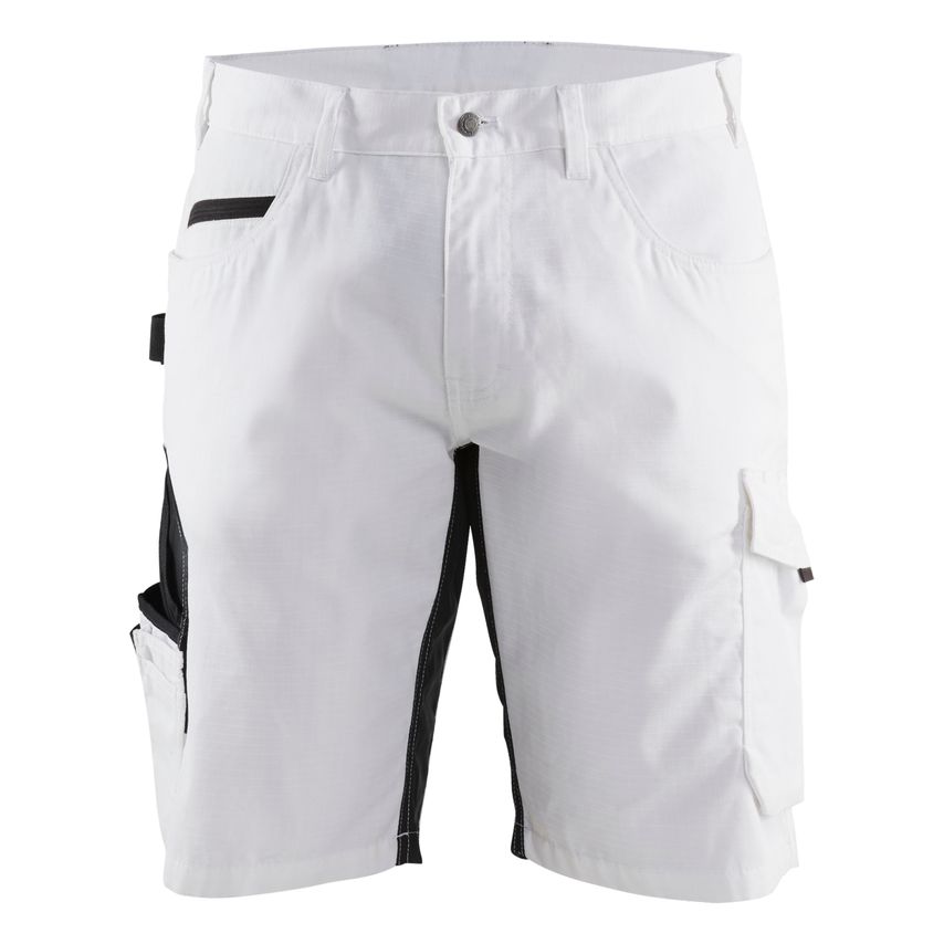 Blaklader Painter's Shorts with Stretch 1094 White Dark Grey C58 UK-42R