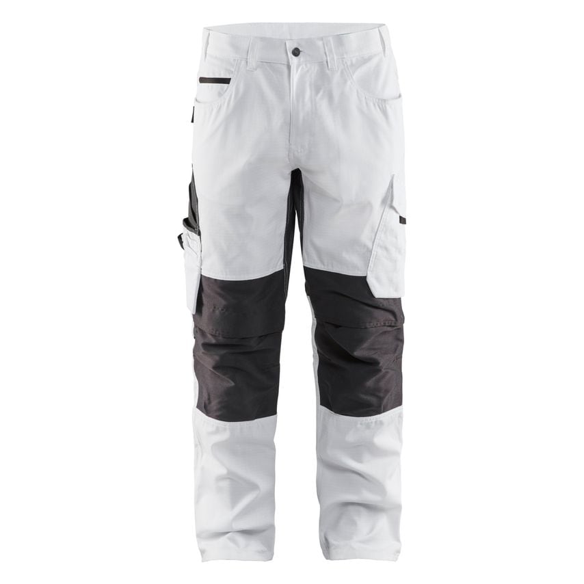 Blaklader Painters Trousers with Stretch 1095 White Dark Grey C154 UK-38L