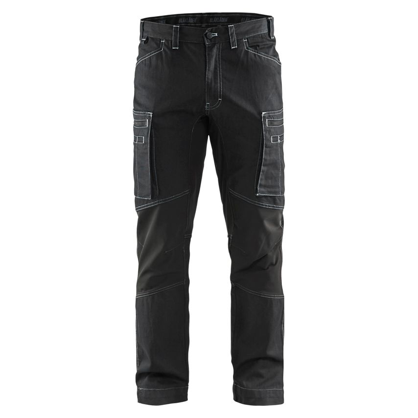 Blaklader Service Trousers with Stretch 1459 Black C60  UK-44R
