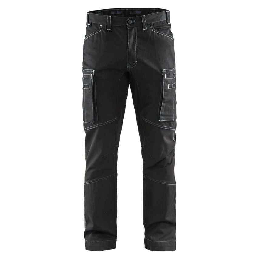 Blaklader Service Trousers with Stretch 1459 Black C48  UK-33R