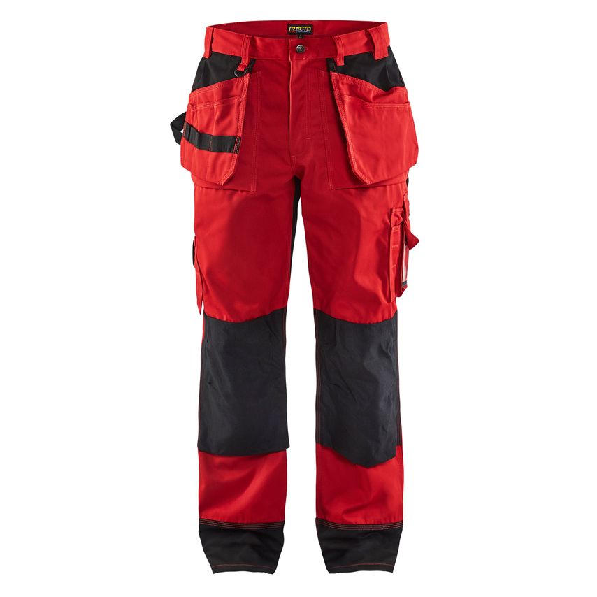 Blaklader Trousers 1503 Red Black D96 UK-36S