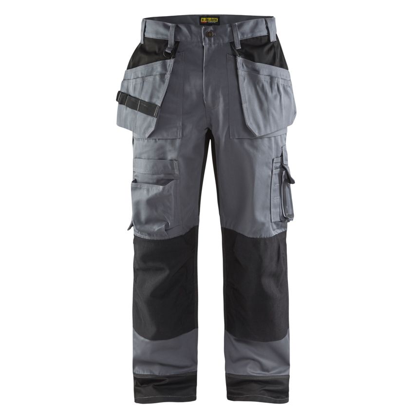 Blaklader Trousers 1504 Grey Black D100 UK-37S