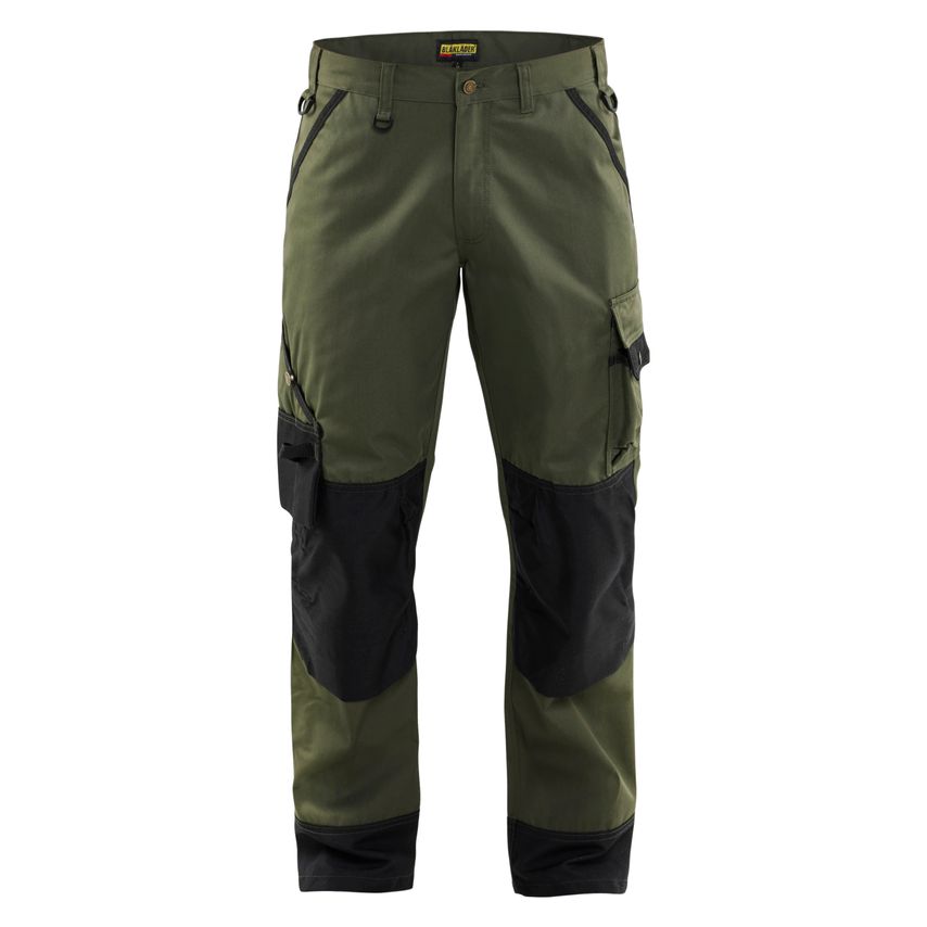 Blaklader Garden Trousers 1454 Army Green Black D124 UK-49S