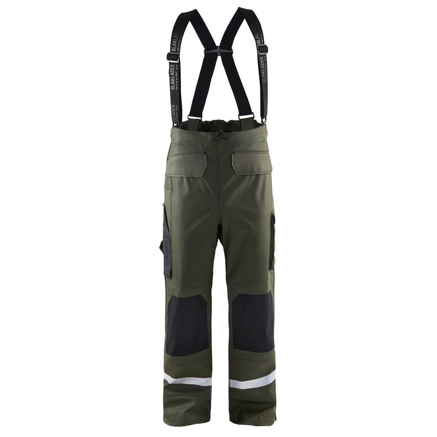 Blaklader Rain Trousers Level 2 1305 Army Green XXL