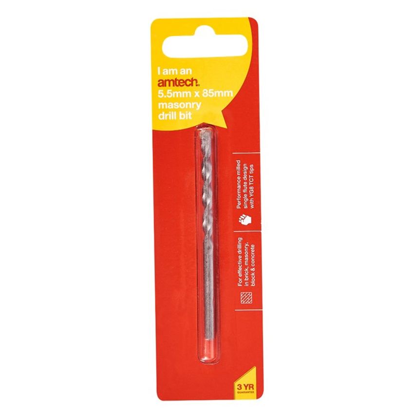 Amtech 5.5mm X 85mm Masonry Drill Bit