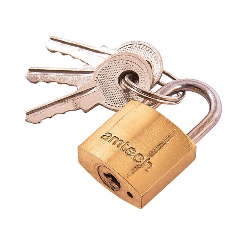 Amtech T0800C 20mm Brass Padlock
