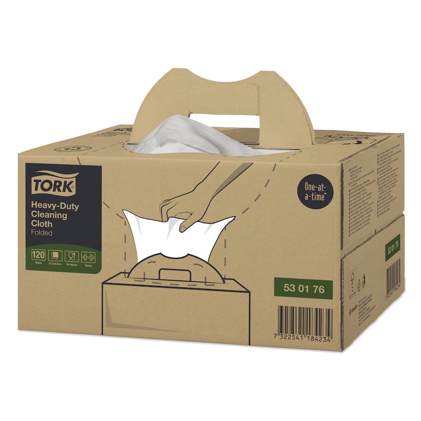 Tork 530176 Tork White Heavy Duty Cleaning Cloth - Pack of 120