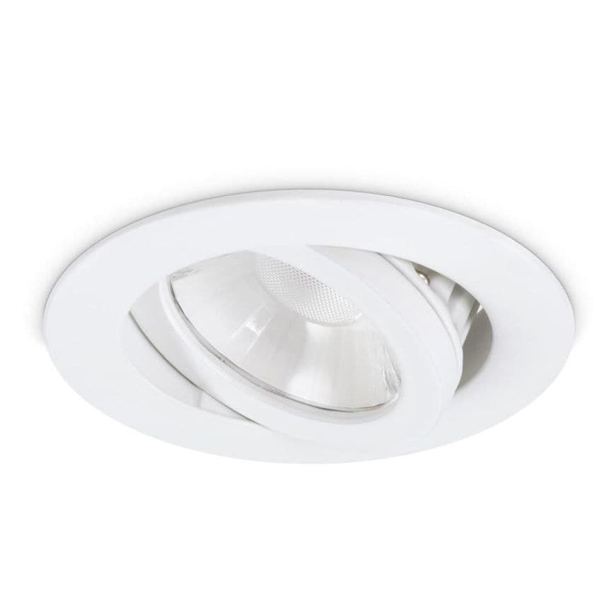 JCC Lighting Nebula High Output Tilt LED Downlight IP65 8W Dimmable 3000K 770Lm