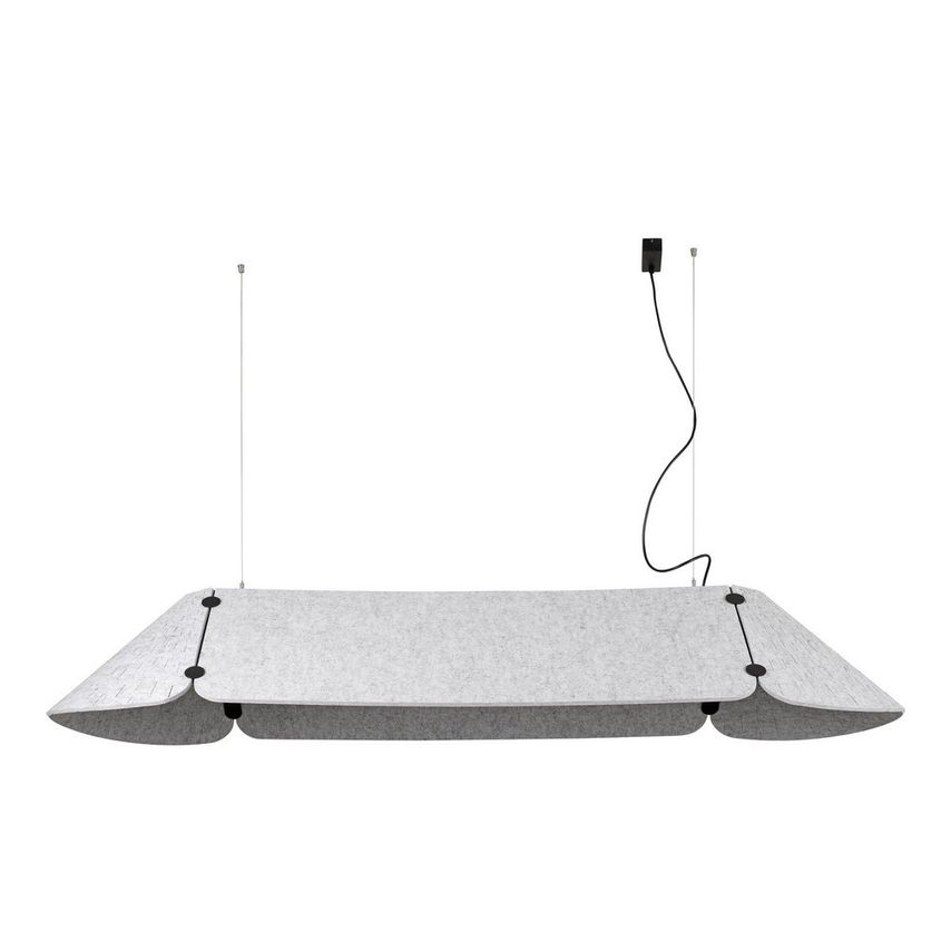 Faro Lighting Fonovia Integrated LED Straight Bar Pendants Grey, 4000K
