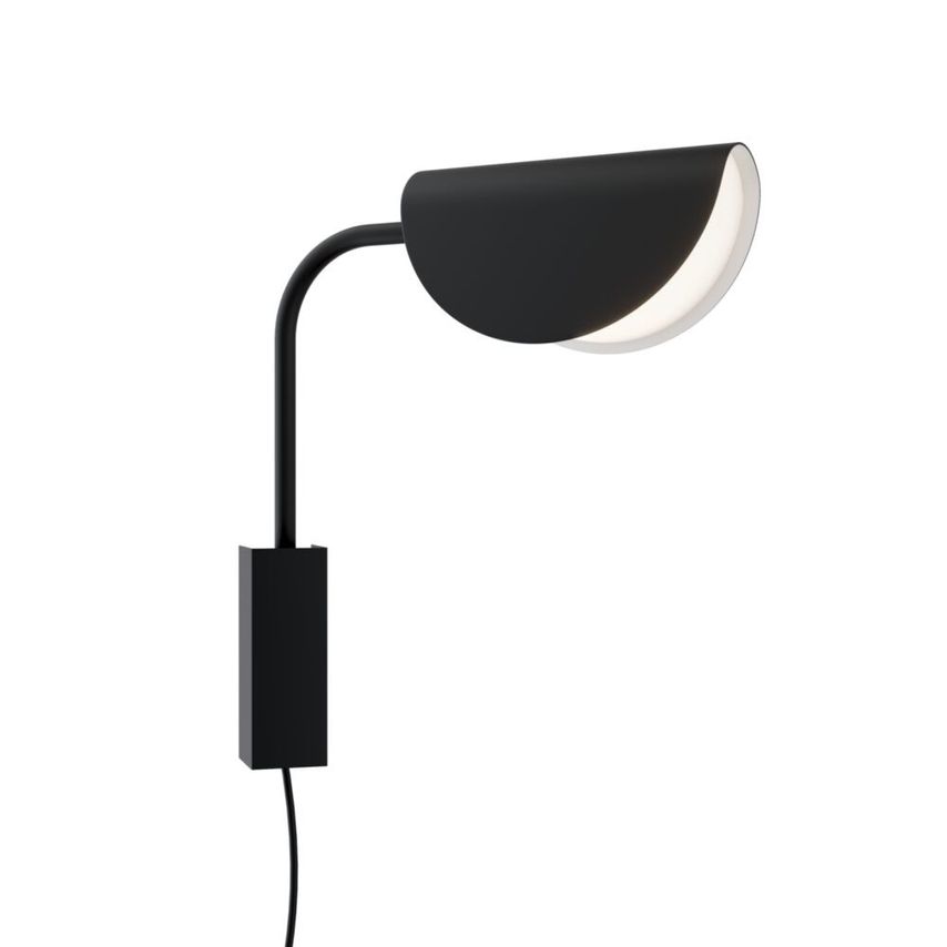 Maytoni Mollis Modern Wall Lamp Black, Acrylic Shade