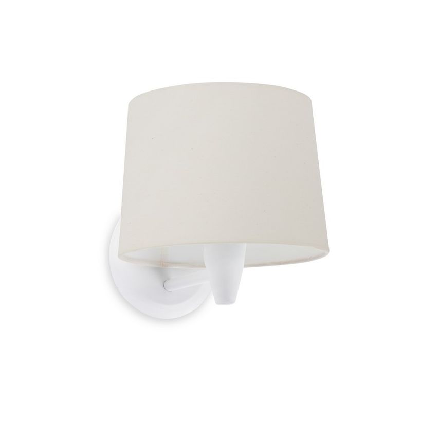 Faro Lighting Conga Wall Light with Shade White, E27 FARO64306-02