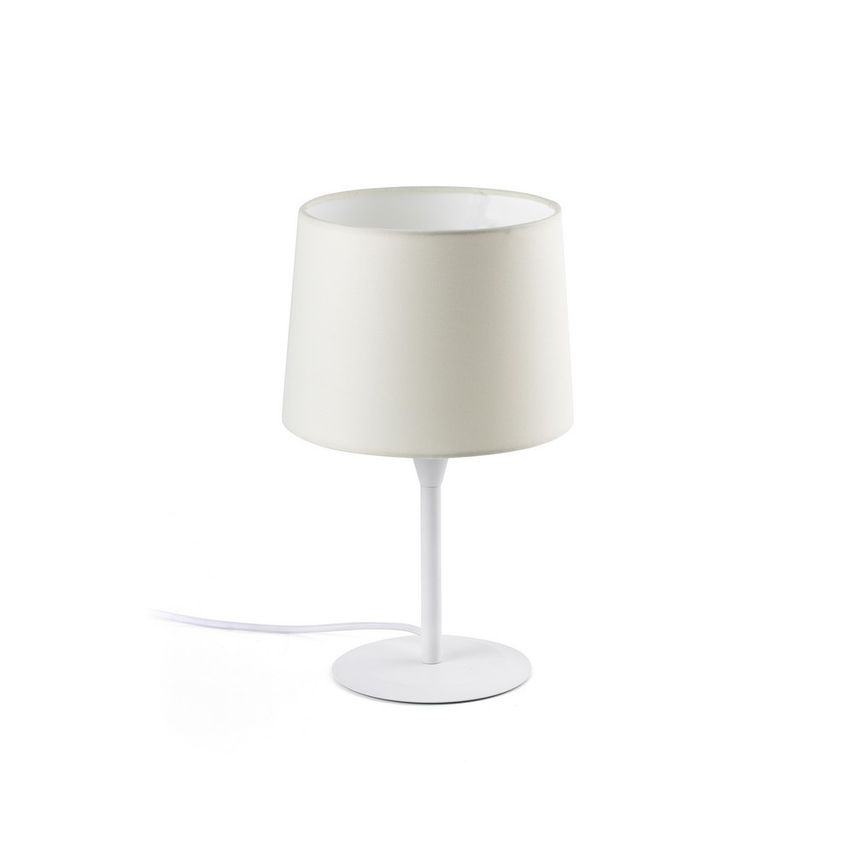 Faro Lighting Conga Table Lamp Round Tapered White, E27 FARO64316-01