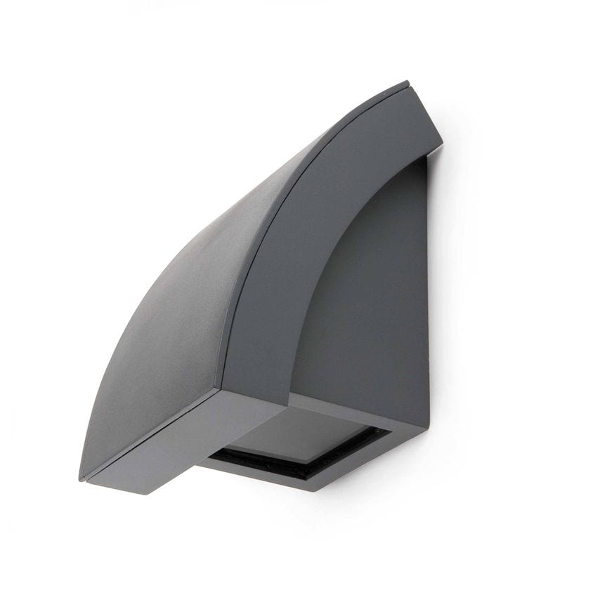 Faro Lighting Proa 1 Light Outdoor Wall Light Dark Grey IP44, GU10