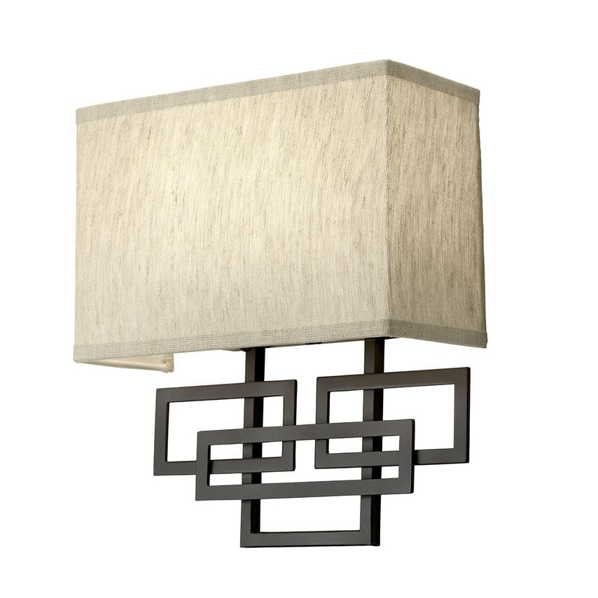 Elstead Lighting Lanza 2 Light Indoor Wall Light Oil Rubbed Bronze, E14