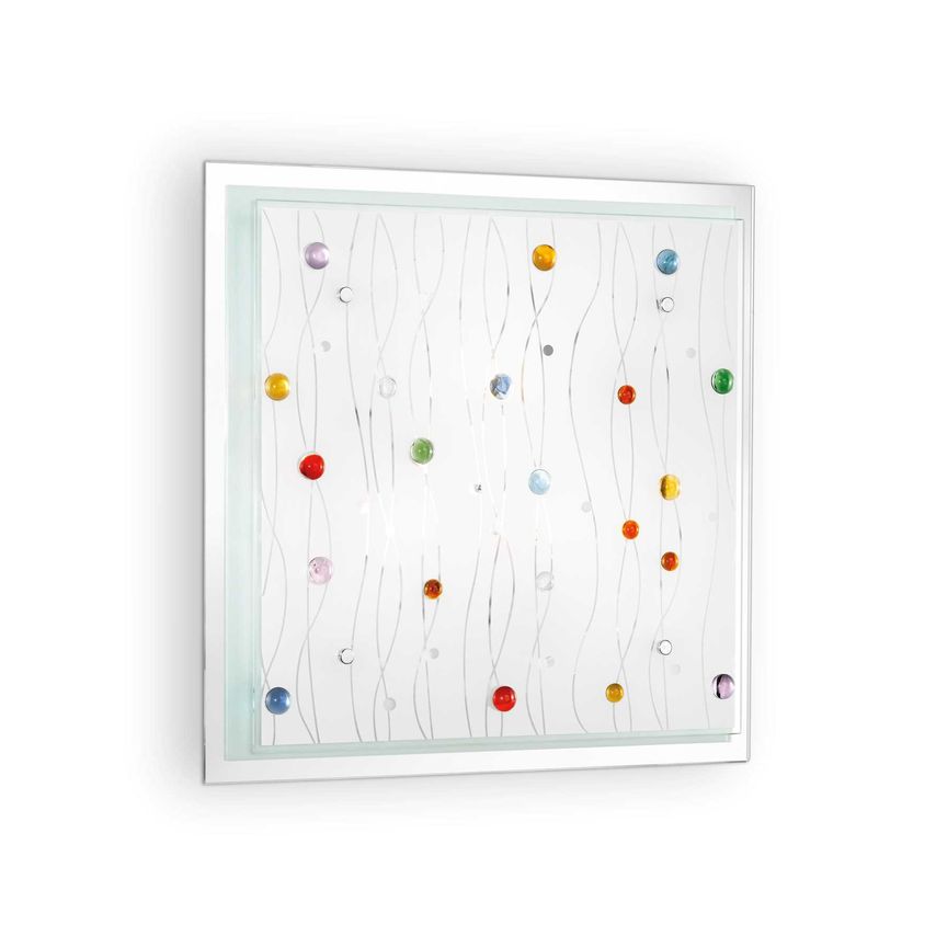 Ideal Lux Lighting Ocean 3 Light Indoor Large Flush Light Multi-Coloured, E27