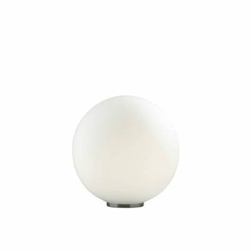 Ideal Lux Lighting Mapa Bianco 1 Light Large Globe Table/Floor Lamp White, E27