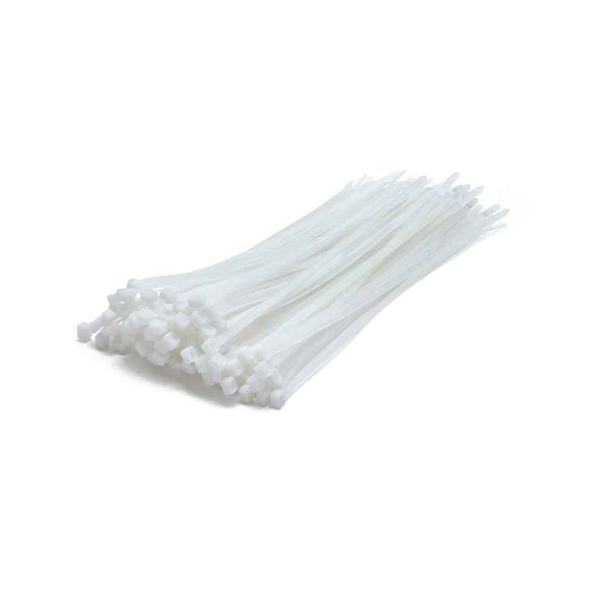 C Tie 370 X 3.6mm Natural Cable Ties - Pack of 100