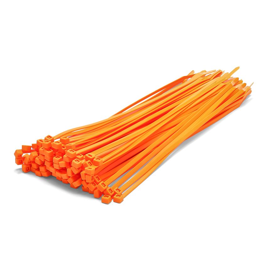 C Tie 780 X 9.0mm Orange Cable Ties - Pack of 100