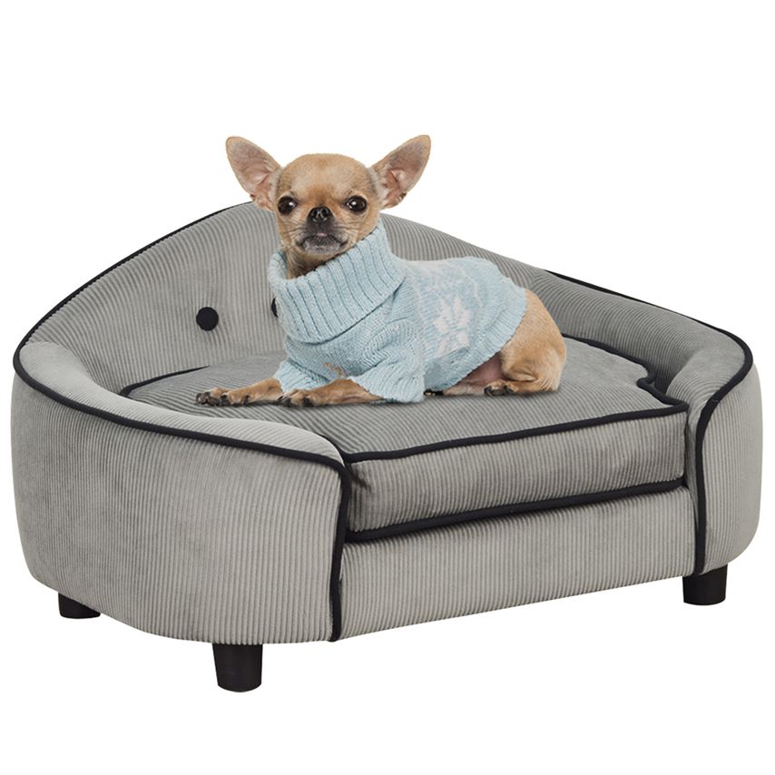 Dog Sofa Puppy Chair Kitten Bed Lounge W/Cushion for XS and S Dogs