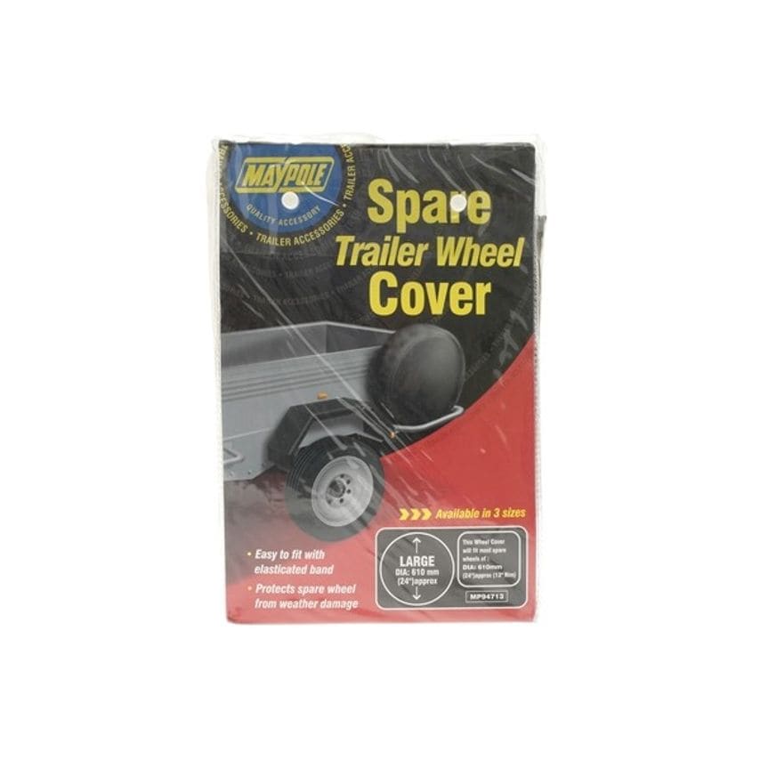 MAYPOLE Trailer Spare Wheel Cover - for 13in. Diameter Wheels - 94713