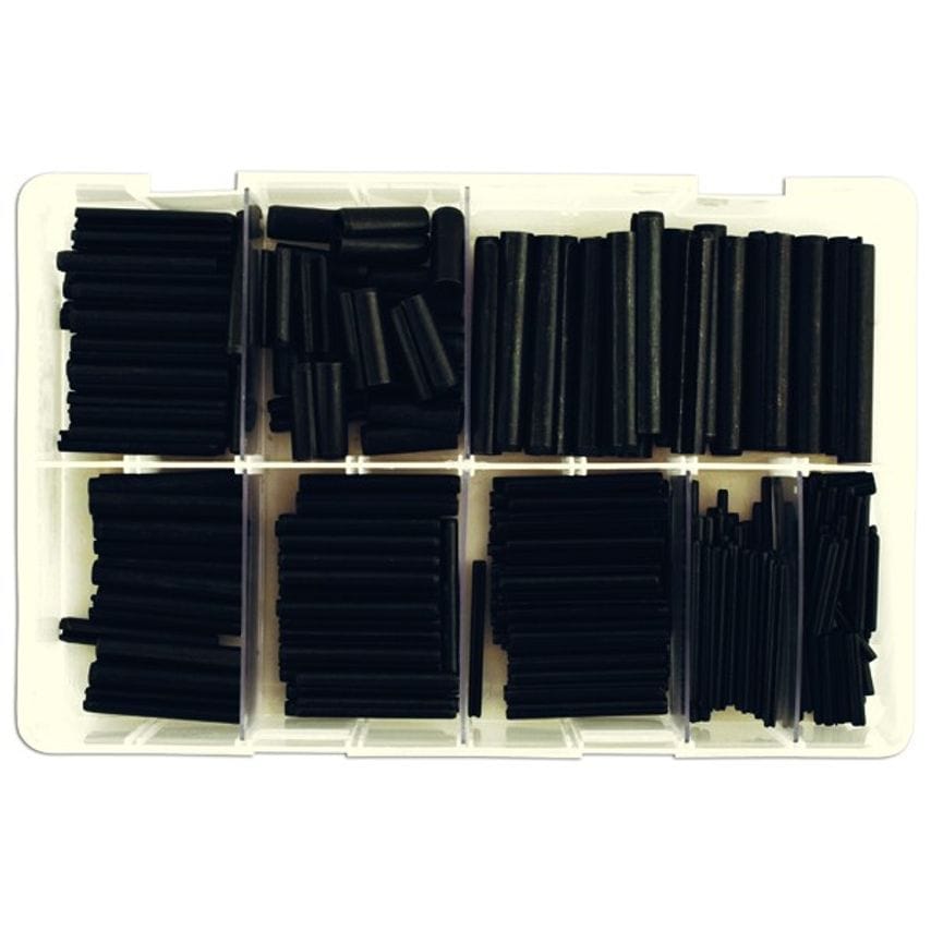 CONNECT Spring Roll Pins - Black - Assorted Metric - Box Qty 300 - 31877