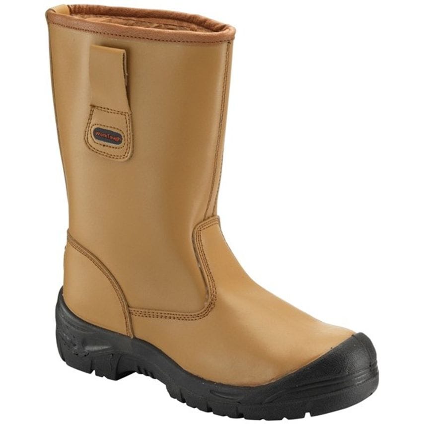 Worktough Rigger Boots with Scuff Cap - Tan - UK 8 - 118SCM08