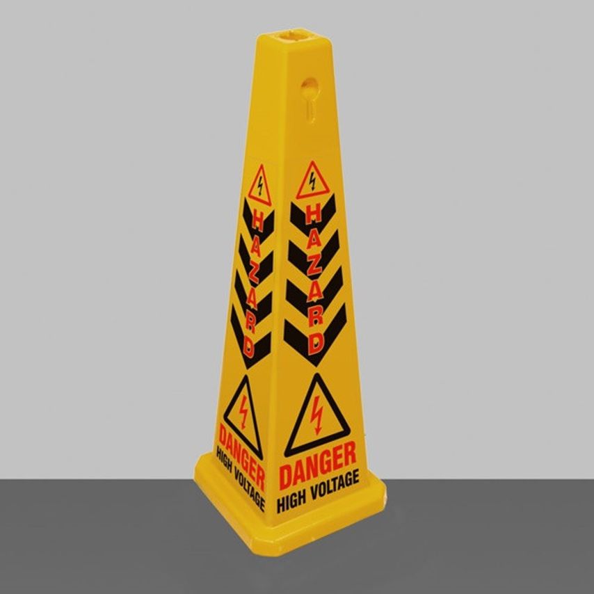 PROSOL High Voltage Warning Bollard - LPC3900