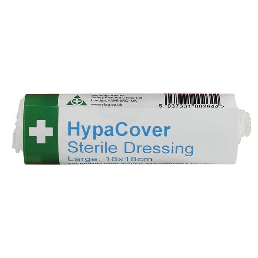 Safety First Aid HypaCover Large Sterile Dressings - 18 x 18cm - Pack of 6 - D76