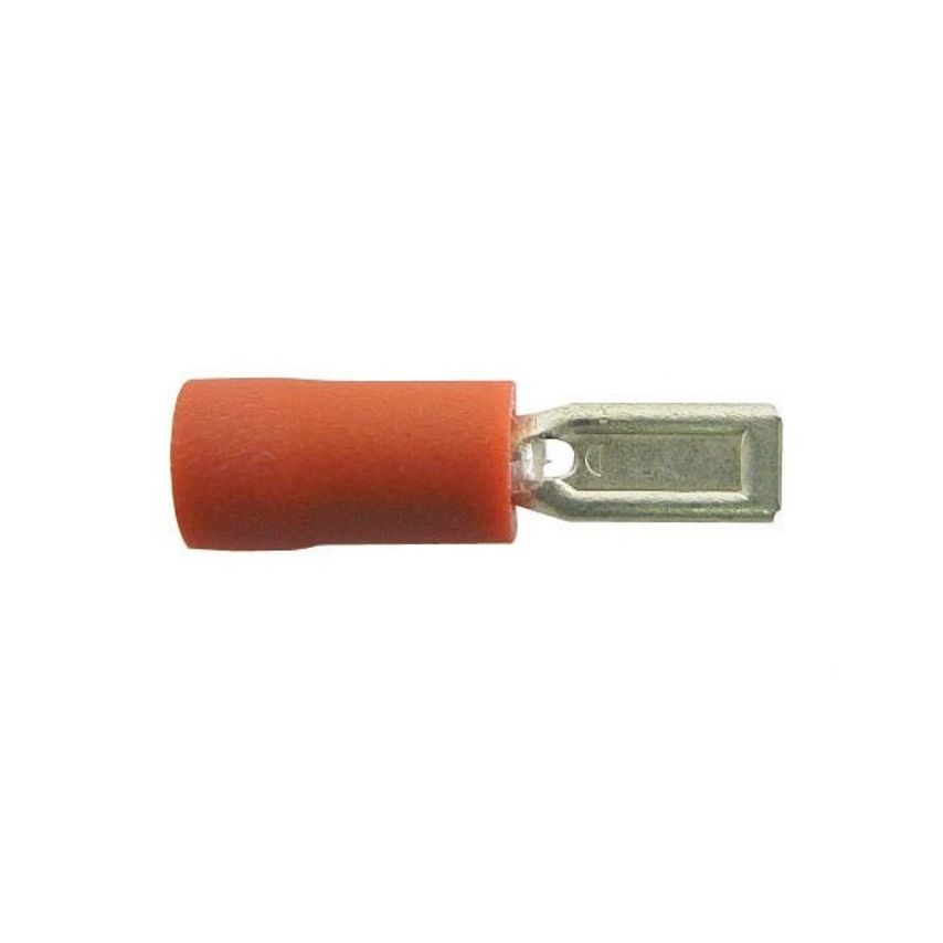 WOT-NOTS Wiring Connectors - Red - Male Slide-on - 2.8mm - Pack of 25 - PWN770