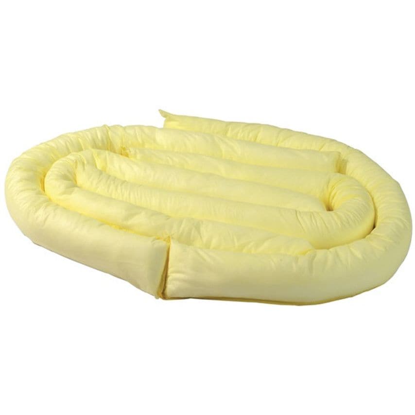 Absorbent Chemical Socks - 7.5cm x 1.2m - Pack of 20 - CHEMS4712