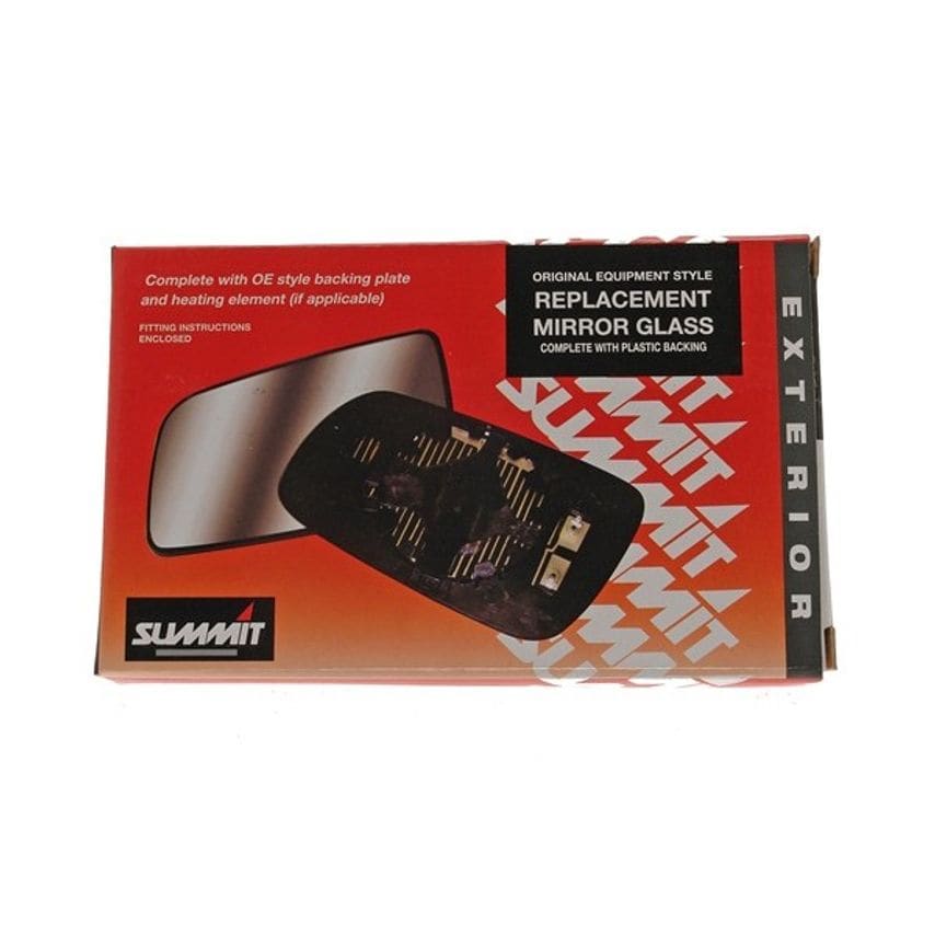 Summit Mirror Glass Replacement - OEM Style with Base Plate - SRG-255B