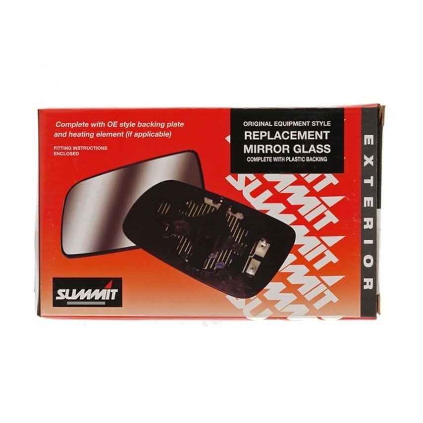 Shop Summit Mirror Glass Replacement OEM Style with Heated Base Plate