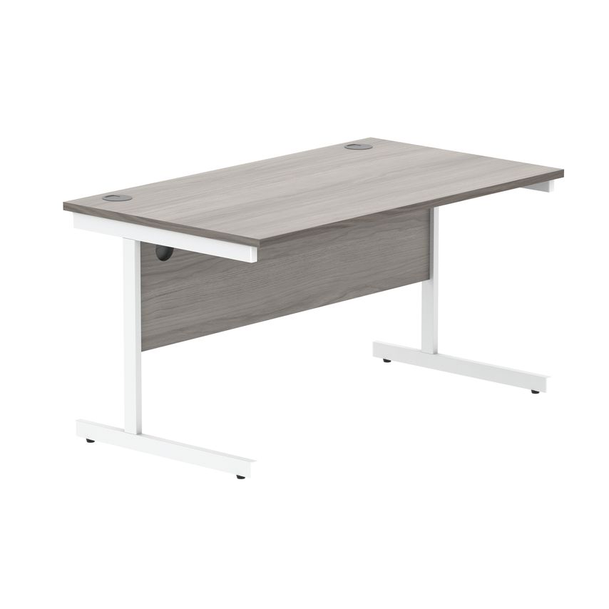 ASTIN Office Rectangular Desk with Steel Single Upright Cantilever Frame 1400X80