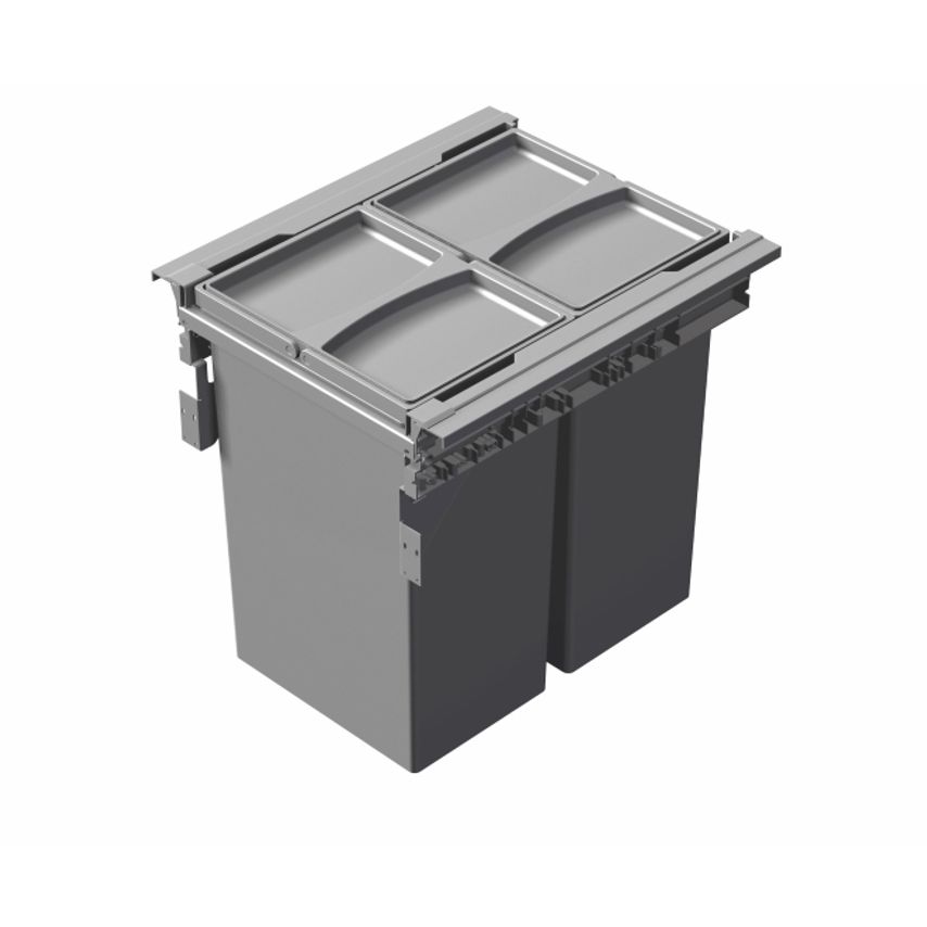 PWS Pull-out Waste Bin 2 x 29L Bin for 450mm Cabinet
