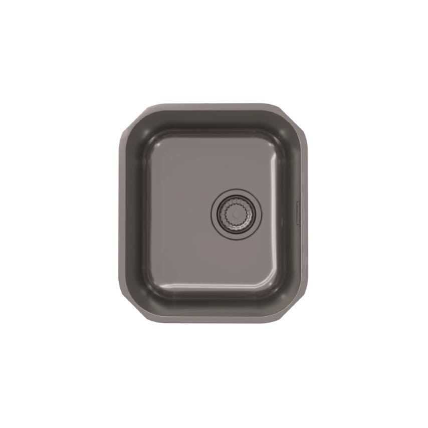 ALVEUS Variant 40 Anthracite 340x400x185mm Undermount Colour Matched Waste Sypho