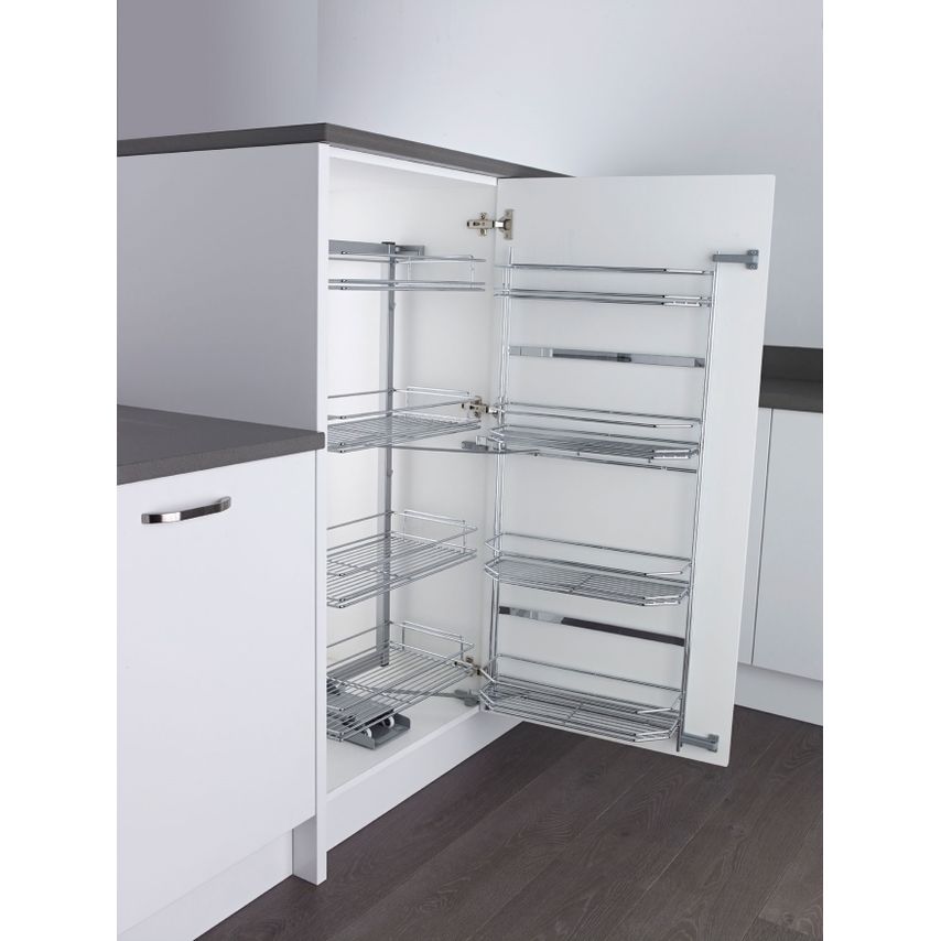 KESSEBOHMER Classic Tandem Larder Unit Studio Height with Soft-Close 500mm Wide