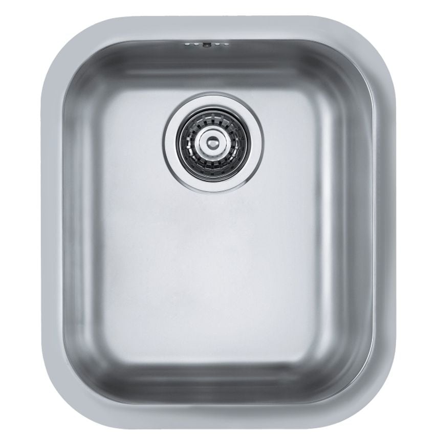 ALVEUS Variant 40 StaiNLess Steel 340x400x185mm Single Syphon Waste Kit and Moun