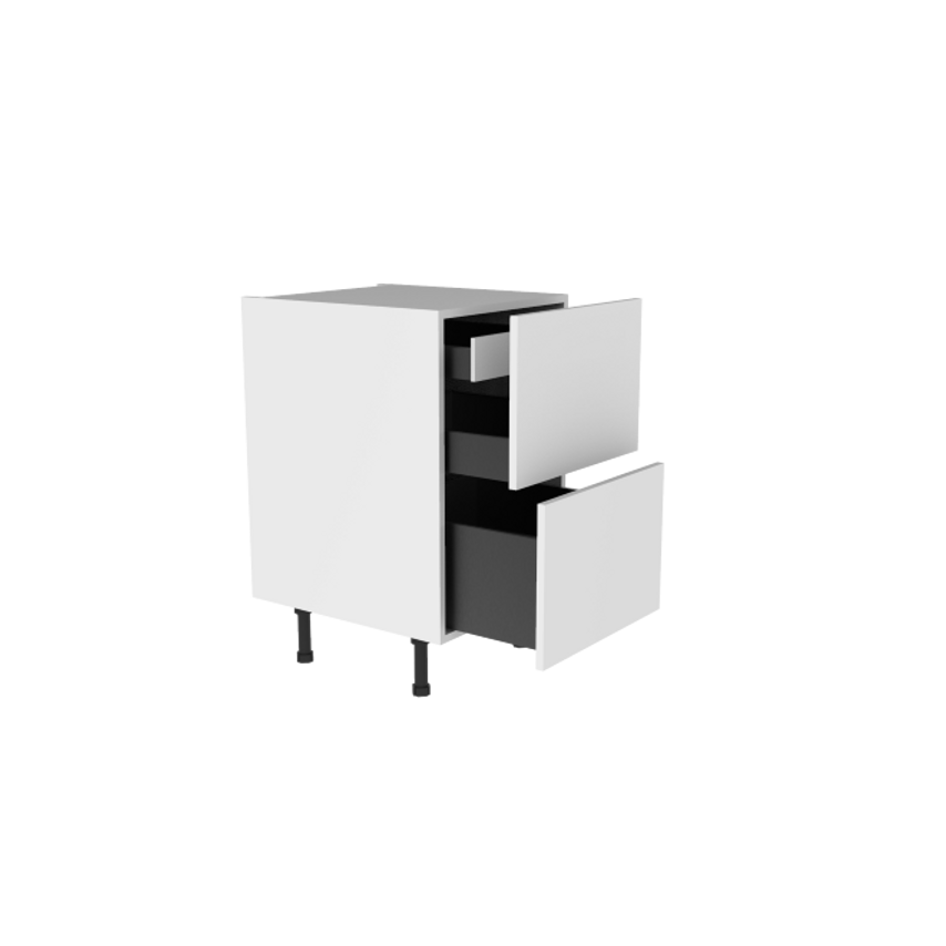 BLUM Pre-assembled 2 Drawer Pack (2D) with Internal Drawer 450mmD 500mmW L2DI450