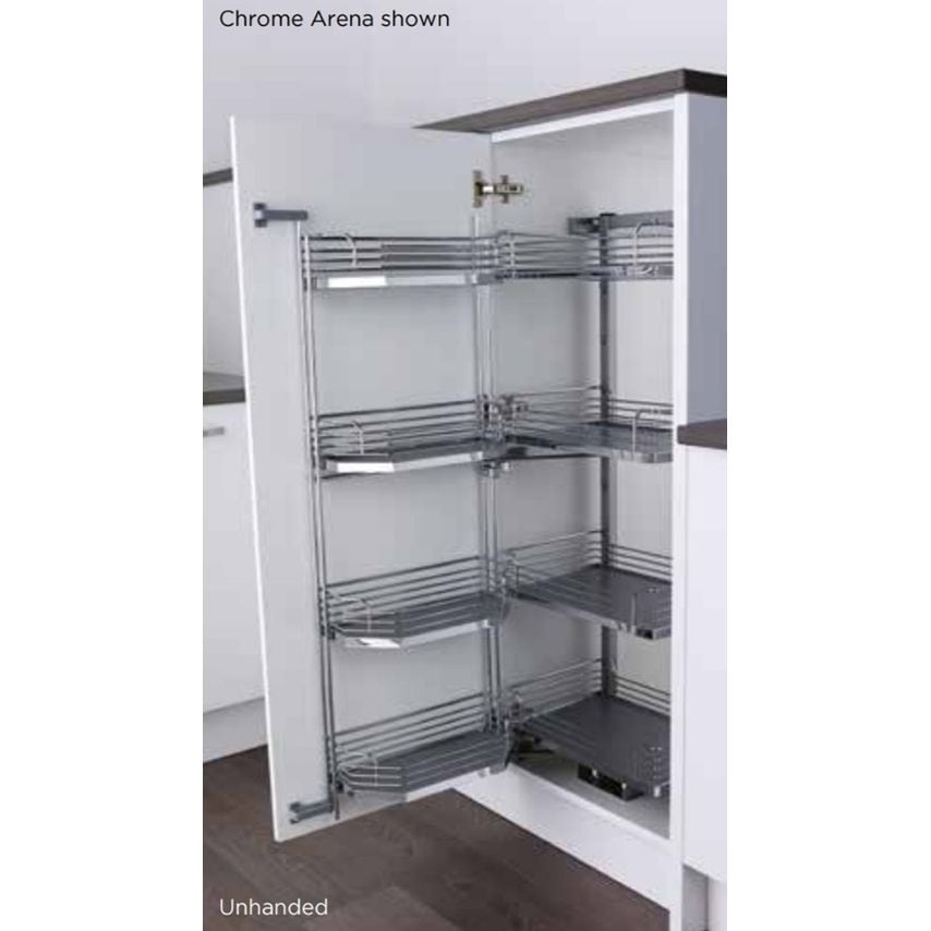 KESSEBOHMER Style Tandem Larder Unit Studio Height with Anti-Slip Trays and Soft