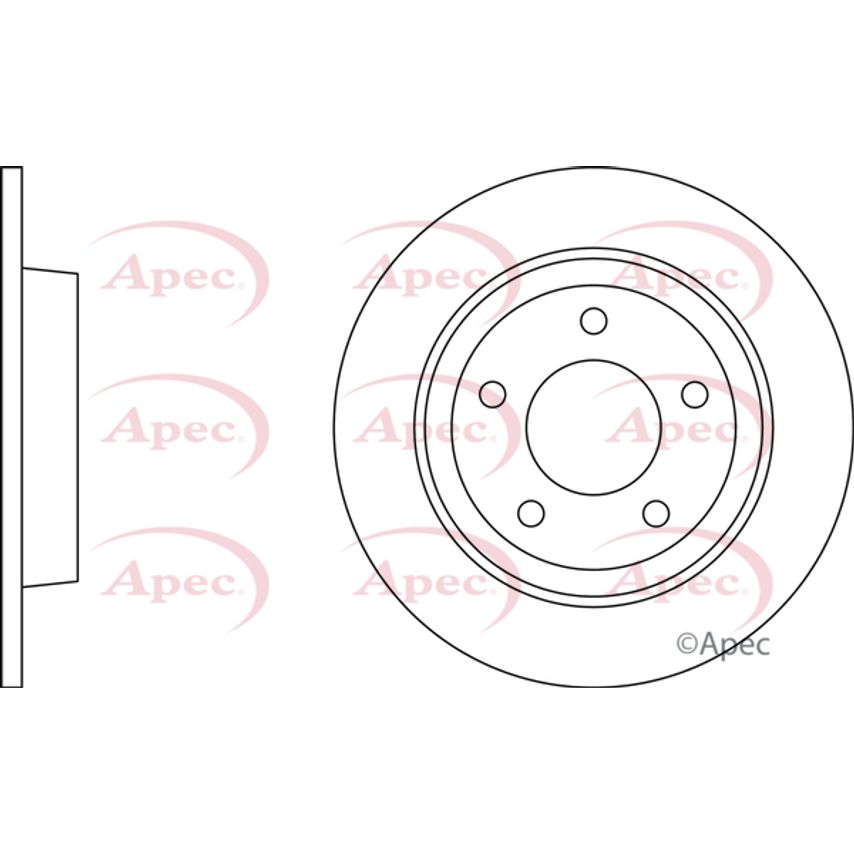 APEC Brake Disc (Rear) (Single) - DSK2226