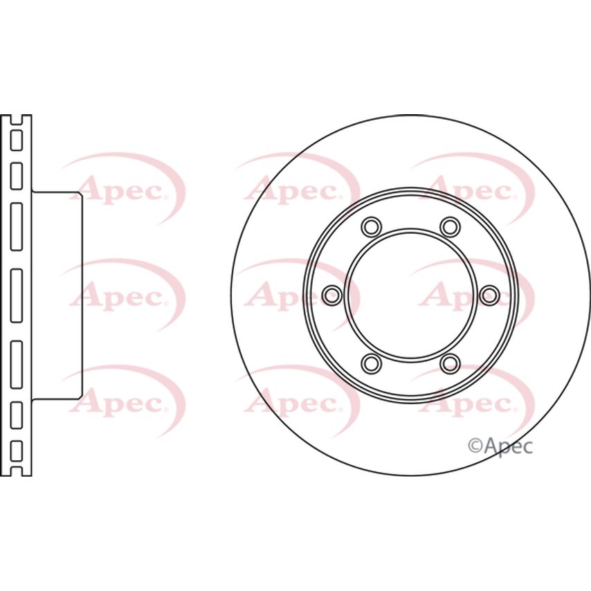 APEC Brake Disc (Front) (Single) - DSK2074