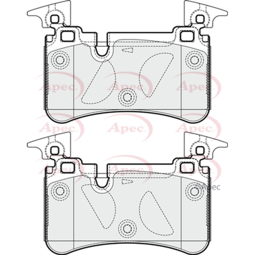 APEC Brake Pads (Rear) (R90) - PAD1678