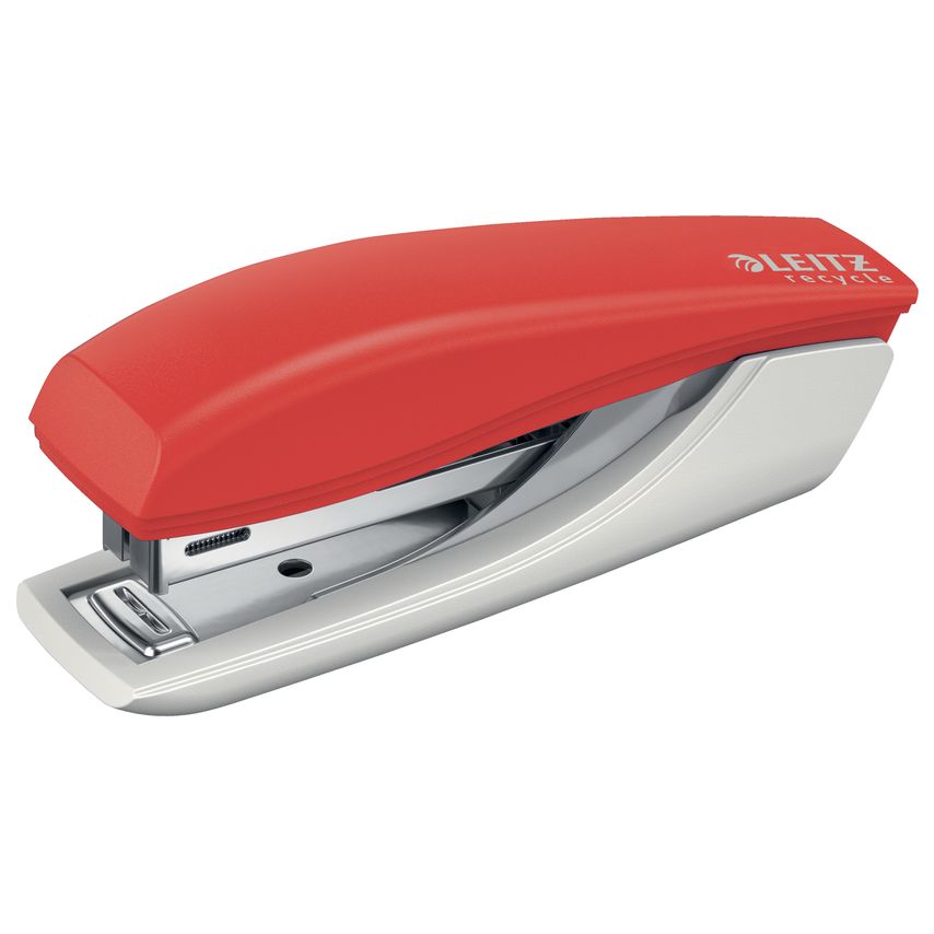 Leitz 10 Sheet Red Leitz NeXXt Recycle Mini Stapler CO Compensated Pack of 6