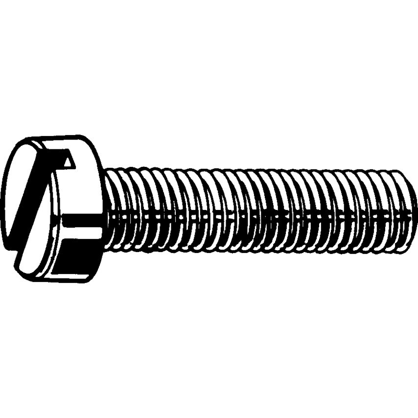 Qualfast M3.5x5 Slotted Cheese Head Screw A4- you get 500