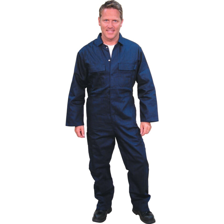 Shop Workranger Size 42 Cotton Drill Boiler Suit (Navy) Safety, Clothing & Workwear, General